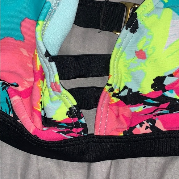 Neon floral print bikini - Picture 6 of 6